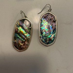 Kendra Scott Abalone large drop earrings